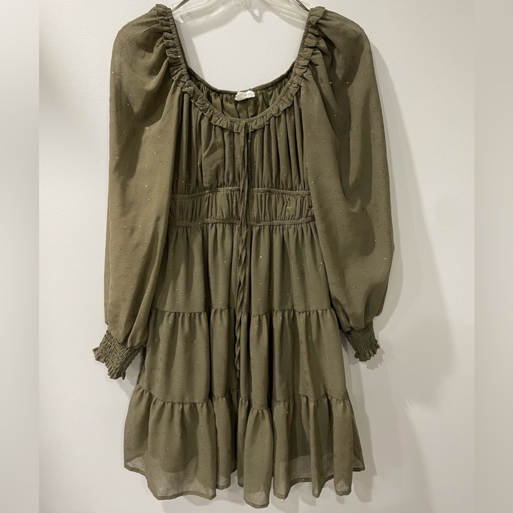Blu Pepper Olive Dress